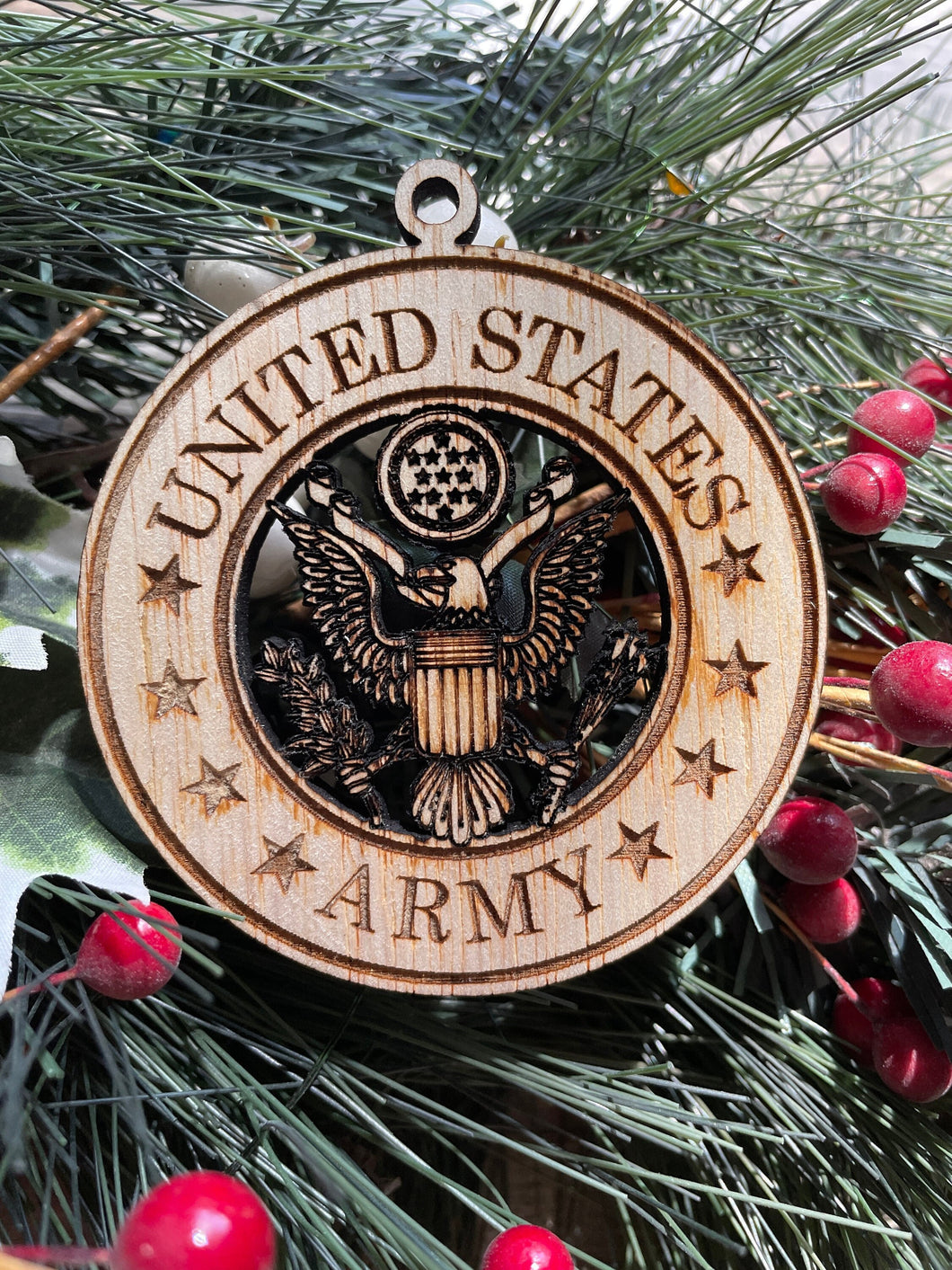 United States Army Christmas Ornament, Army, Patriotic Ornament, Christmas Ornaments, 2022 Ornament, 2022 Keepsake