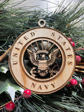 Load image into Gallery viewer, United States Navy Christmas Ornament, Navy, Patriotic Ornament, Christmas Ornaments, 2022 Ornament, 2022 Keepsake
