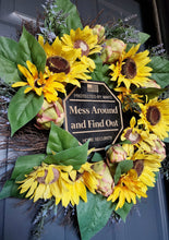 Load image into Gallery viewer, Mess Around and Find Out Yard Sign, MAFO, FAFO Yard Sign, FAFO, Garden Flag, Yard Sign, Door Sign, Wood Sign, Home Security, Protected By
