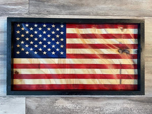 3D Wood Wavy American Flag, Wood Flag, Wood American Flag, American Flag, Wavy Flag, Home Decor, Man Cave Decor, Office Decor, Wood Art
