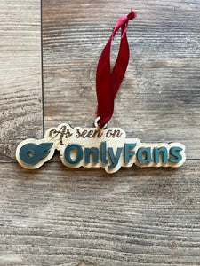 Onlyfans Christmas Ornament, Funny Ornament, Adult Humor, Onlyfans, OF, Onlyfans Christmas, Onlyfans Content