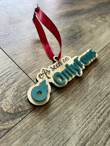 Onlyfans Christmas Ornament, Funny Ornament, Adult Humor, Onlyfans, OF, Onlyfans Christmas, Onlyfans Content