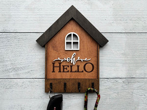 House Shaped Key Hangers, Wood Gift, 18 Designs, Realtor Gift, Christmas Gift, Housewarming Gift, Welcome Personalization & Custom Requests
