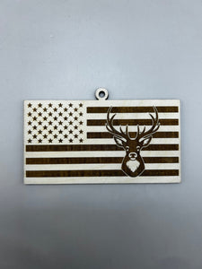 Deer American Flag Christmas Ornament, Patriotic Ornament, Christmas Ornaments, American Flag, Deer, Buck