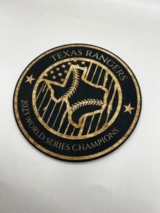 Texas Rangers Baseball Wood Flag, 2023 World Series, Texas Rangers, Texas, Baseball, Wood Art, Wood Sign, American Flag, Wood Decor