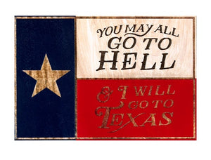 Handmade Wooden Texas Flag, Davy Crockett Flag, Lone Star State, Texas Gift, Texas Flag, Texas Longhorns, Wooden Flag, Handmade Gift